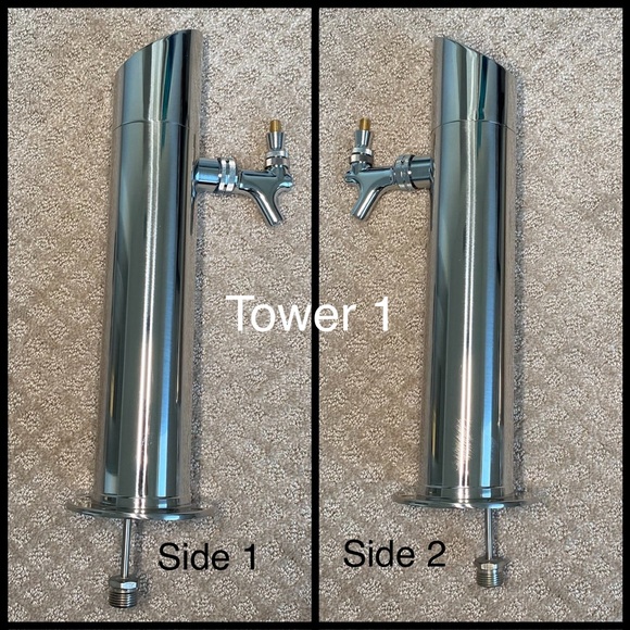 Sale Slanted Top Beer Towers Taps 3” Column for Countertop - Picture 6 of 15